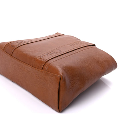 Chloe Calfskin Medium Woody Tote Clay Brown 8 of 8