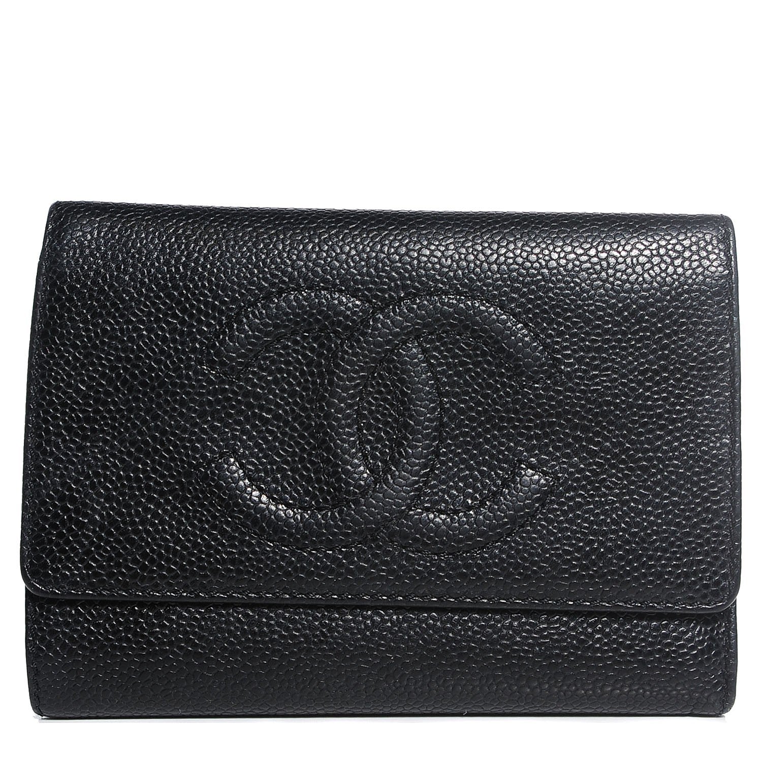 Chanel Caviar Timeless CC Wallet Black 1 of 9