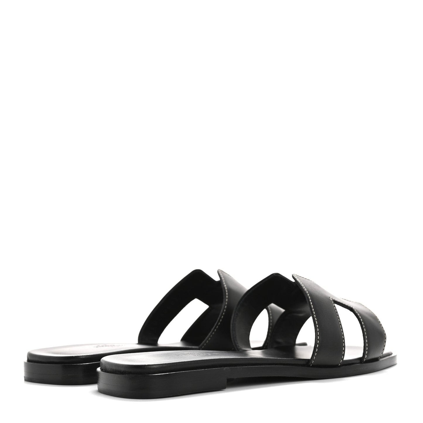 Box Calfskin Oran Sandals 36.5 Black