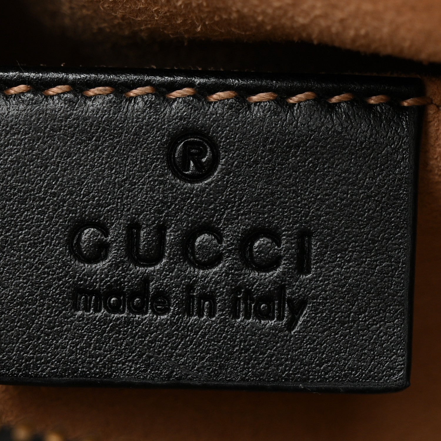 Gucci Calfskin Matelasse Mini GG Marmont Chain Shoulder Bag Black 6 of 7
