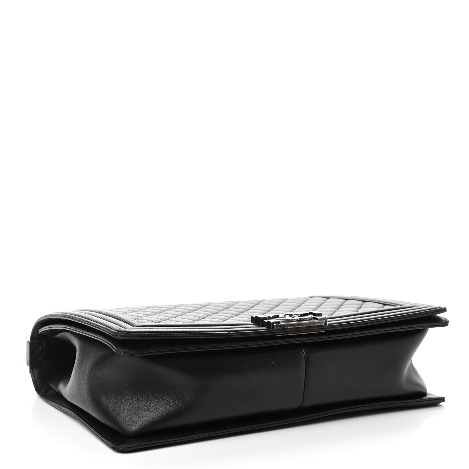 Chanel Lambskin Quilted Large Boy Flap Black 3 of 4