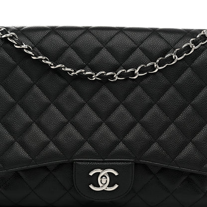 Chanel Caviar Maxi Single Flap Black 8 of 10