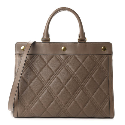 Mulberry Small Classic Grain Quilted Marylebone Tote Clay 1 of 9