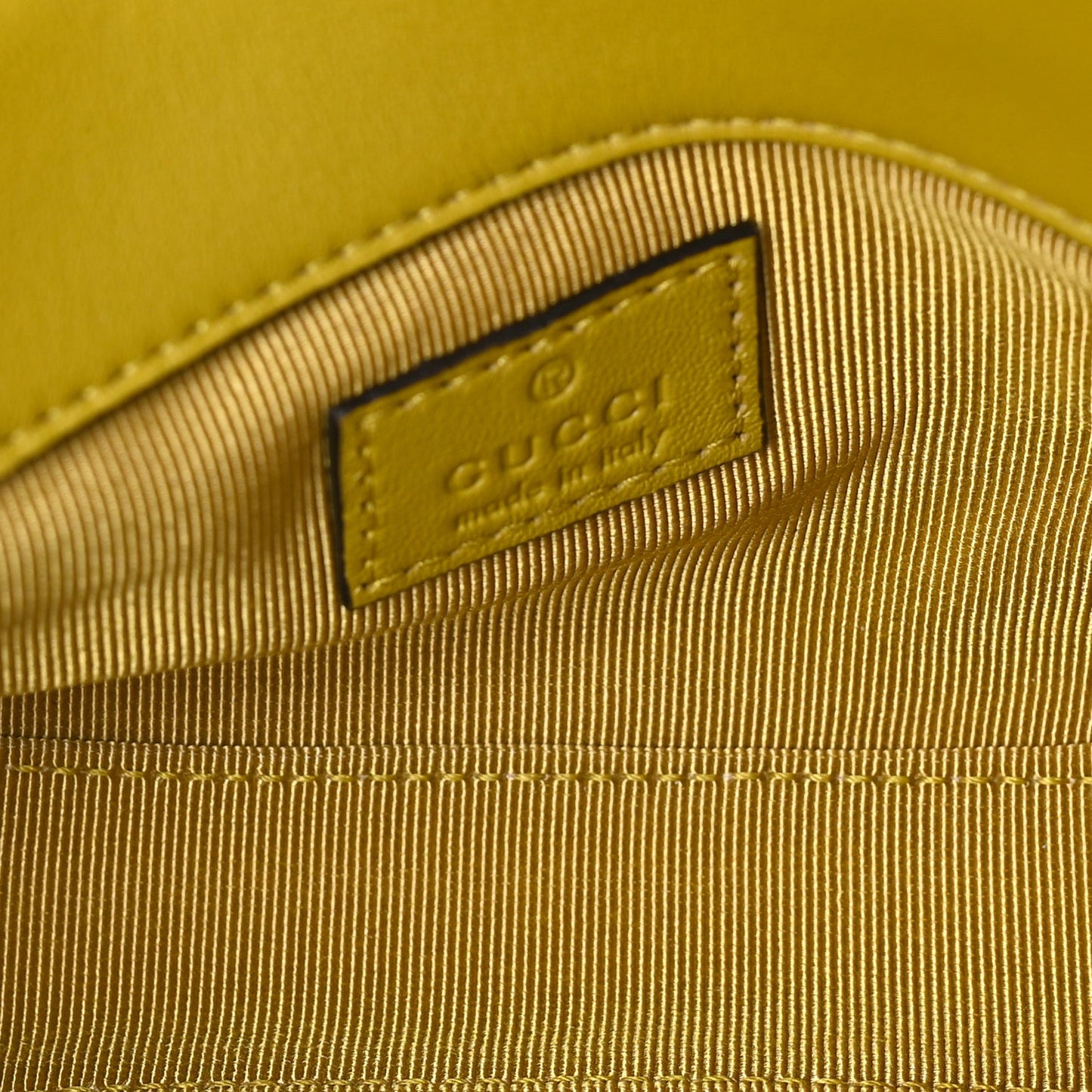 Lambskin Matelasse Mini GG Marmont Shoulder Bag  Yellow
