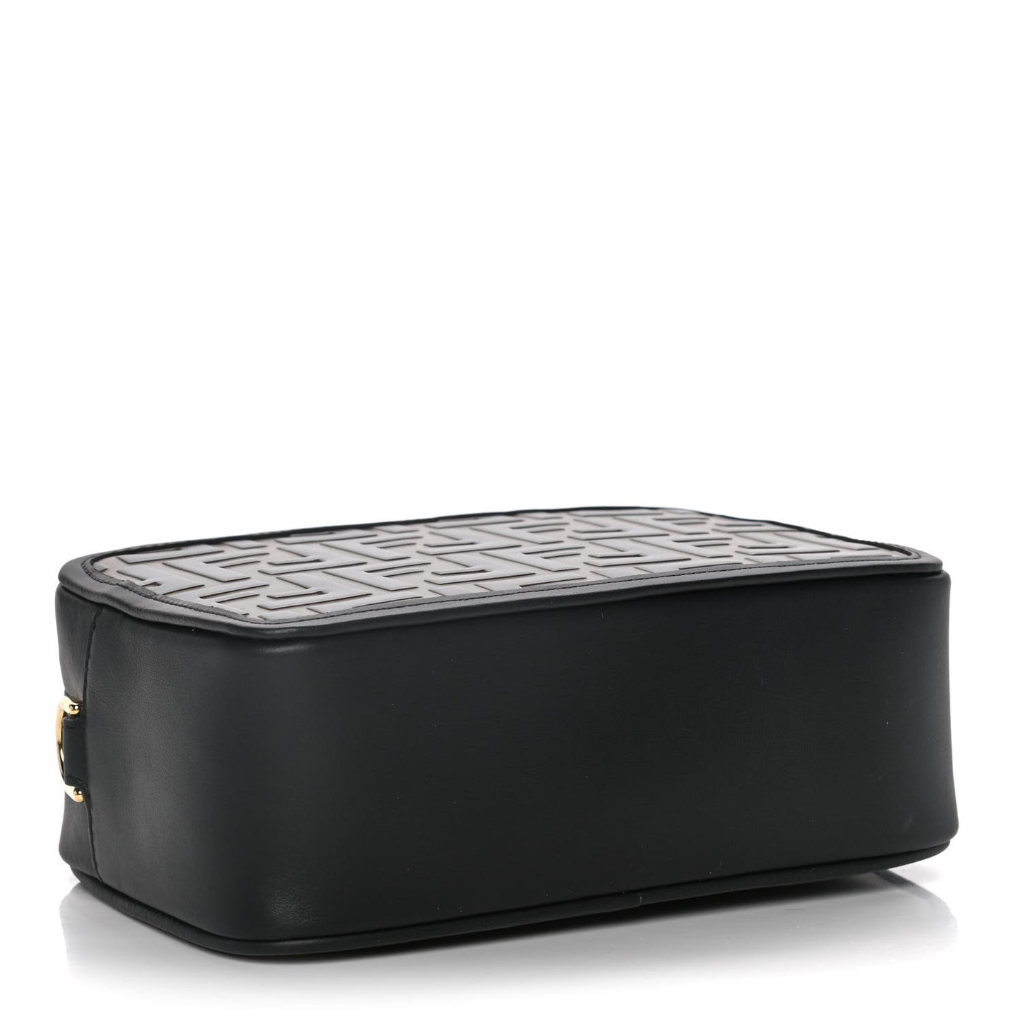 Vitello Century Bi-Color FF 1974 Embossed Mini Camera Case Maya Black