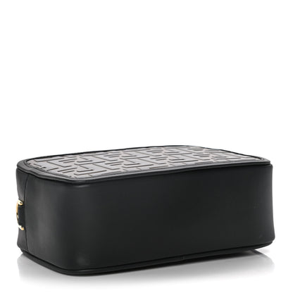 Fendi Vitello Century Bi-Color FF 1974 Embossed Mini Camera Case Maya Black 4 of 16