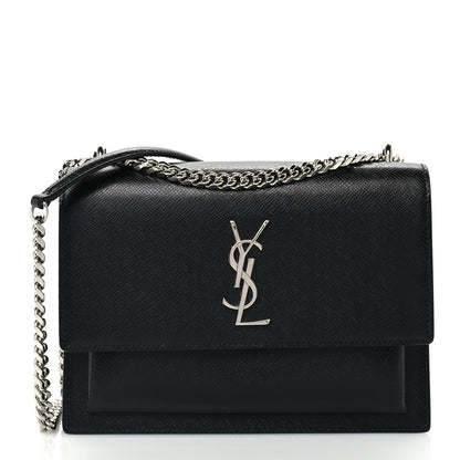 Saint Laurent Calfskin Medium Monogram Sunset Black 1 of 8