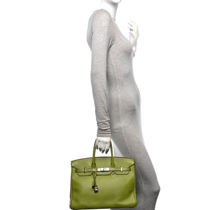 Hermes Swift Birkin 35 Vert Anis 2 of 16
