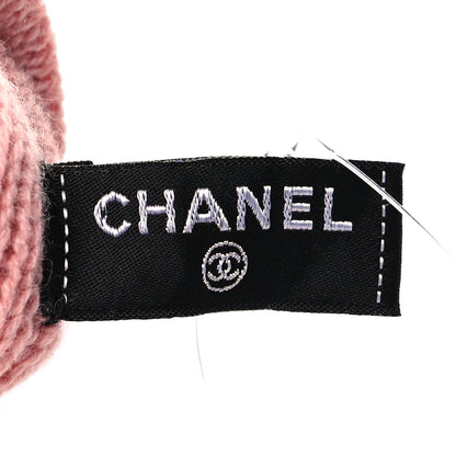 Chanel Cashmere CC Gloves Light Pink Purple 3 of 3