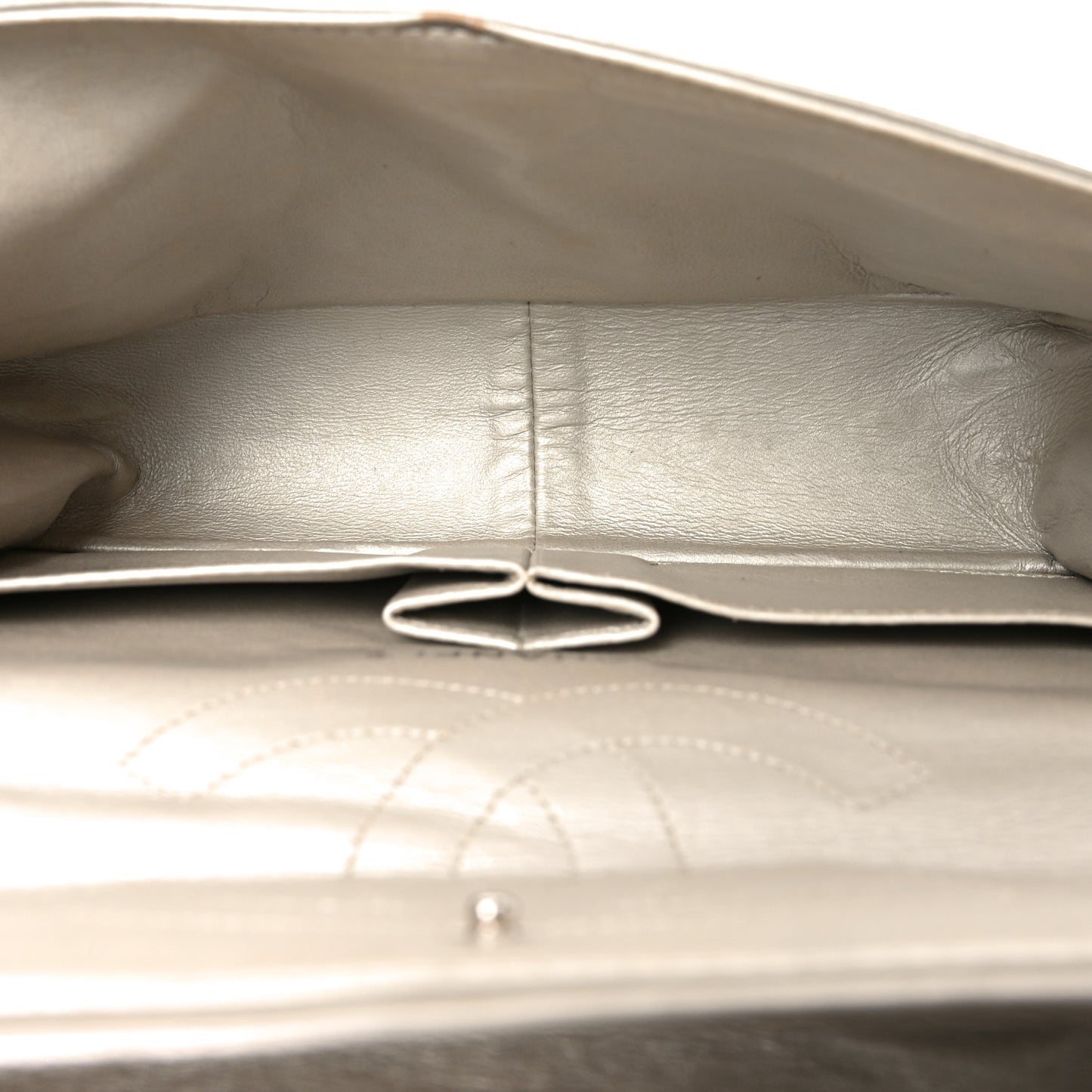 Metallic Aged Calfskin Quilted 2.55 Reissue 226 Flap Grey