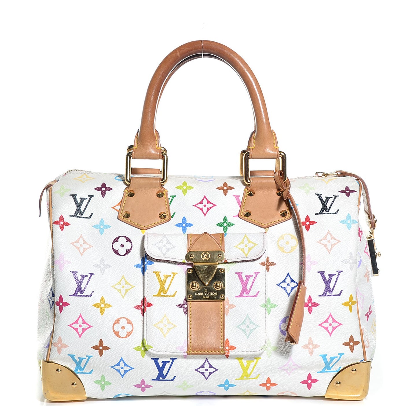Monogram Multicolor Speedy 30 White