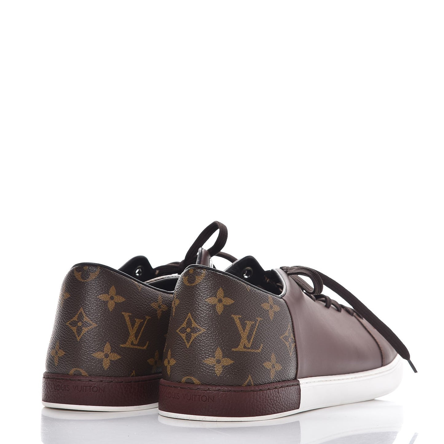 Calfskin Monogram Line Up Sneaker 13 Acajou