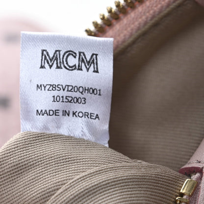 MCM Visetos Medium Crossbody Pouch Powder Pink 7 of 7