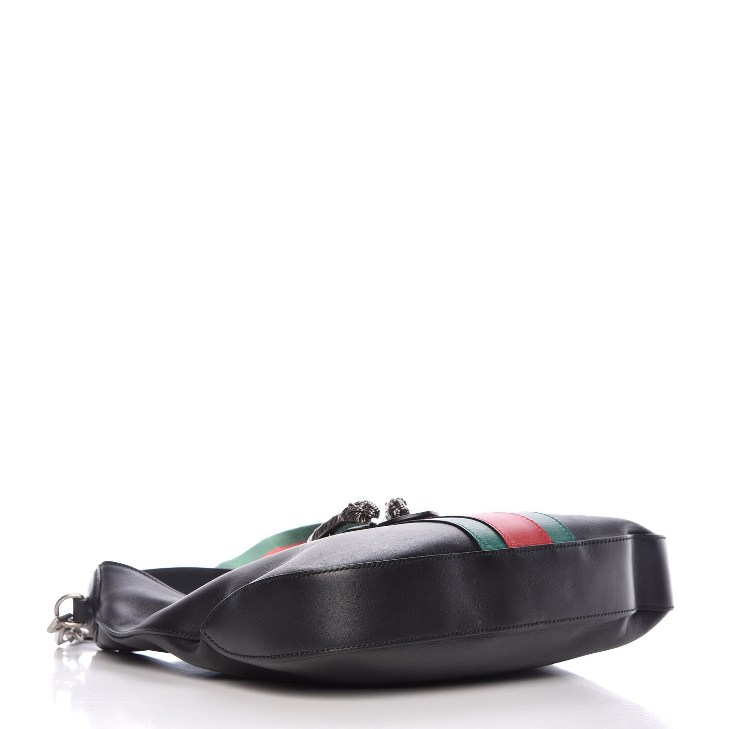 Gucci Calfskin Web Stripe Small Dionysus Hobo Black 4 of 11