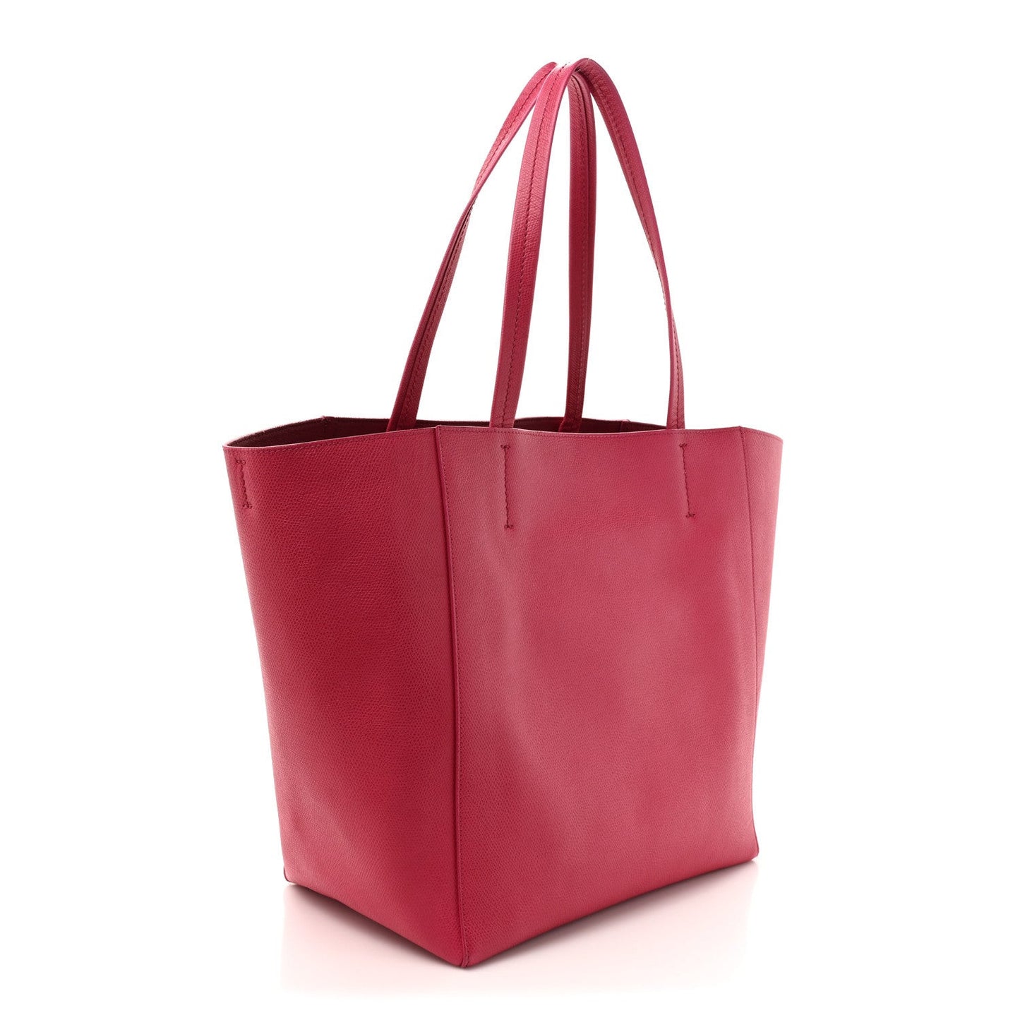 Grained Calfskin Medium Horizontal Cabas Phantom Pink