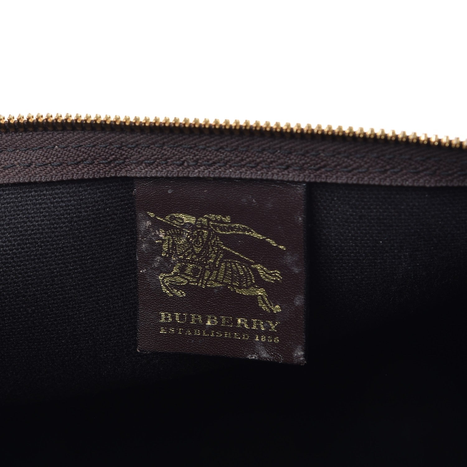 Burberry Haymarket Check Duffle Bag Dark Brown 6 of 20