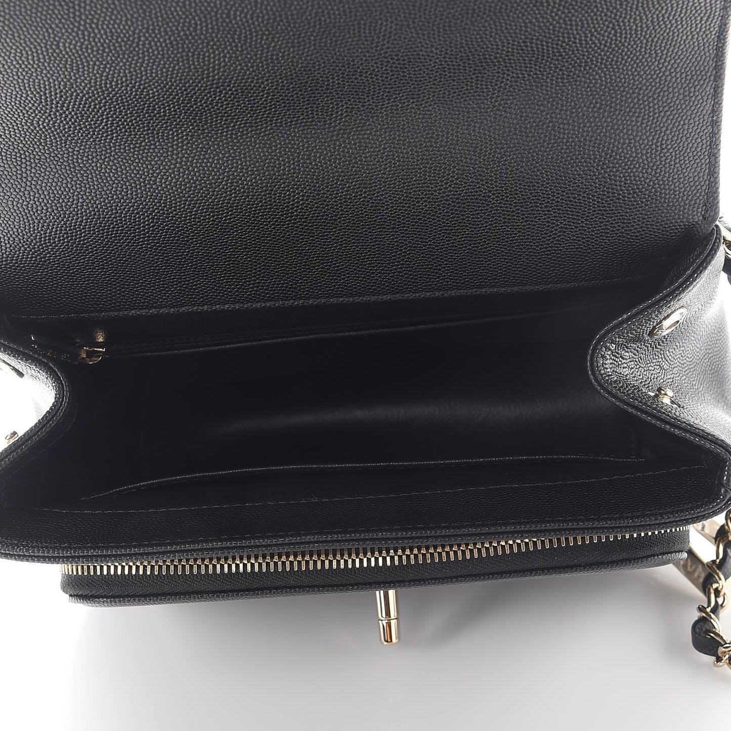 Caviar Quilted Medium Business Affinity Flap Black