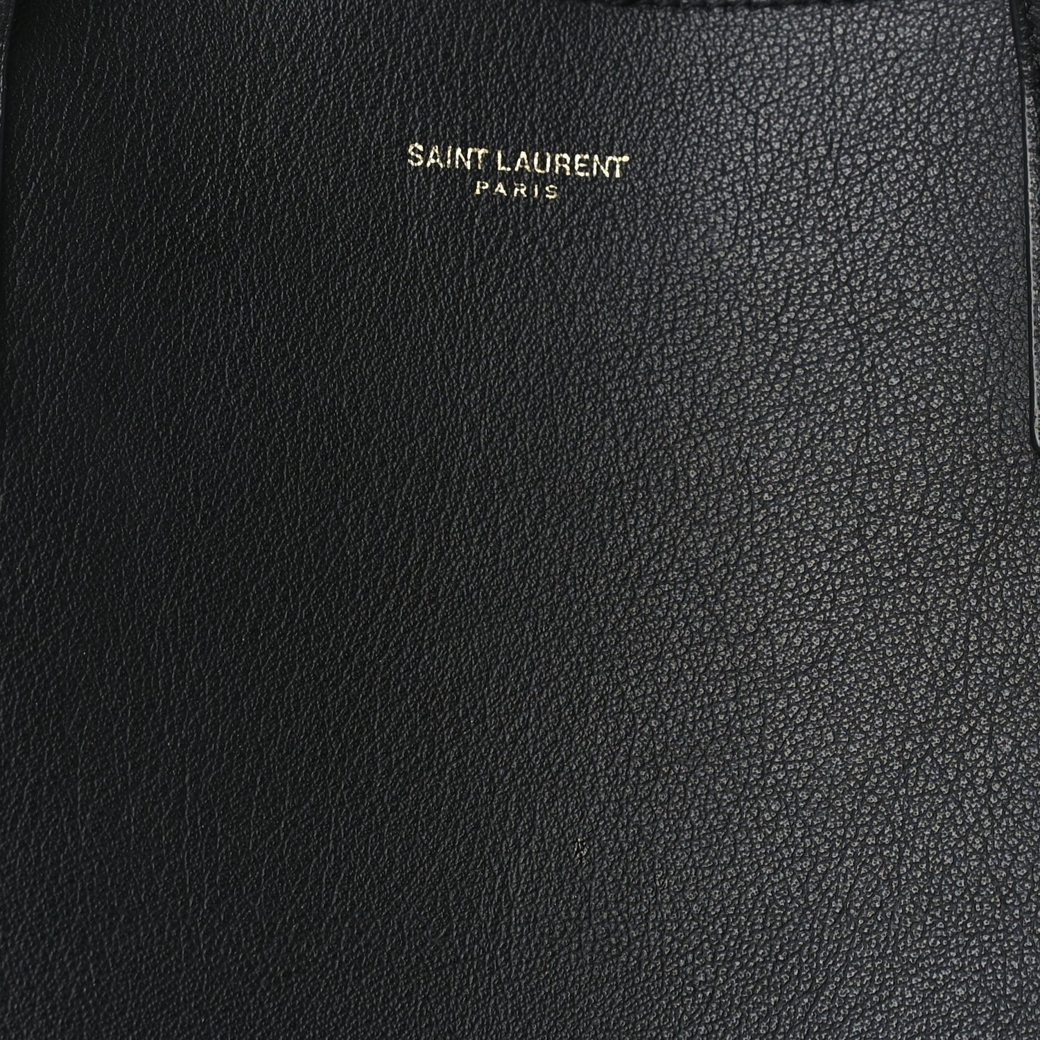 Saint Laurent Calfskin Large Leopard Print Shopping Tote Black 6 of 8