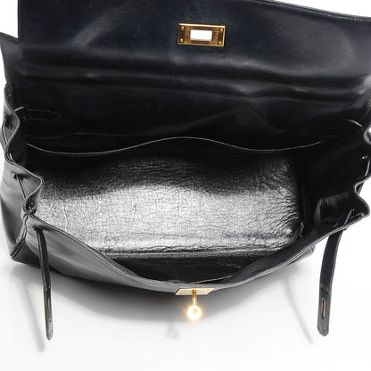 Hermes Box Kelly Retourne 35 Black 8 of 20