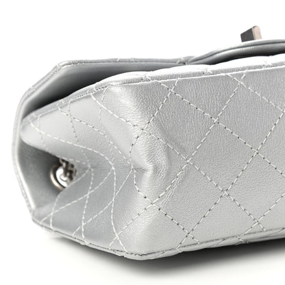 Chanel Metallic Grained Calfskin Quilted 2.55 Reissue Mini Flap Silver 8 of 11
