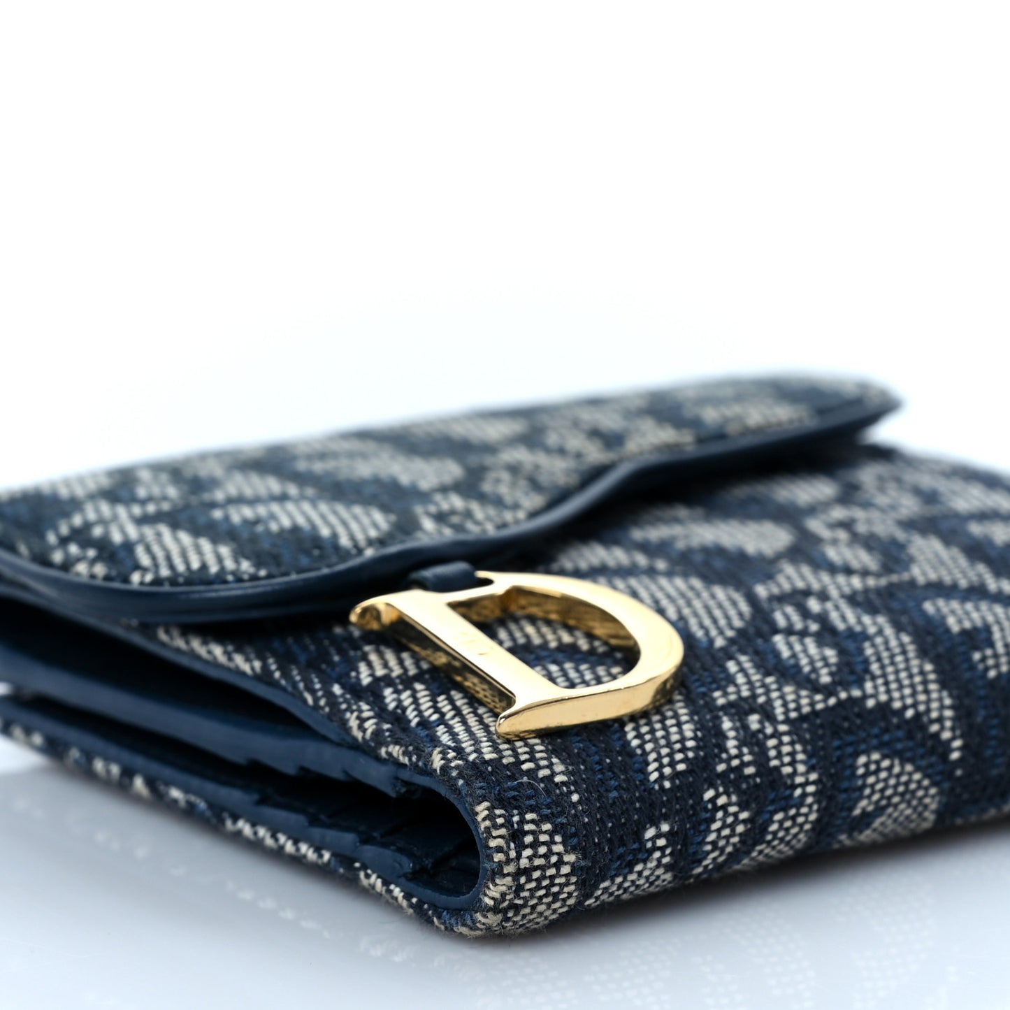 Monogram Compact Saddle Wallet Blue