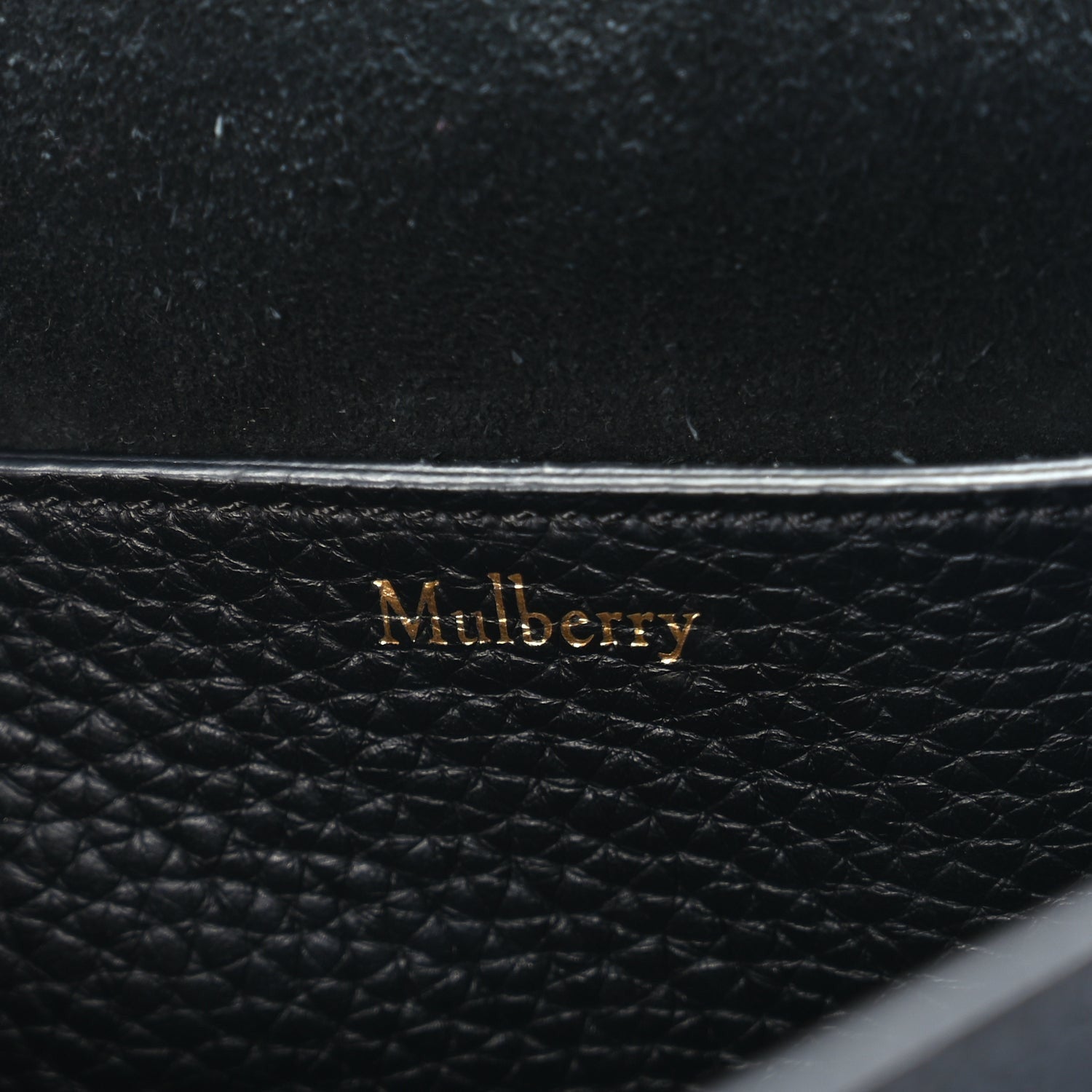 Mulberry Small Classic Grain Calfskin Amberley Satchel Black 5 of 8