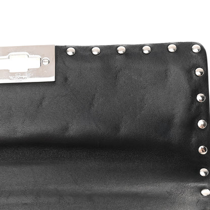 Valentino Garavani Metallic Nappa Medium Rockstud Spike Shoulder Bag Silver 11 of 17