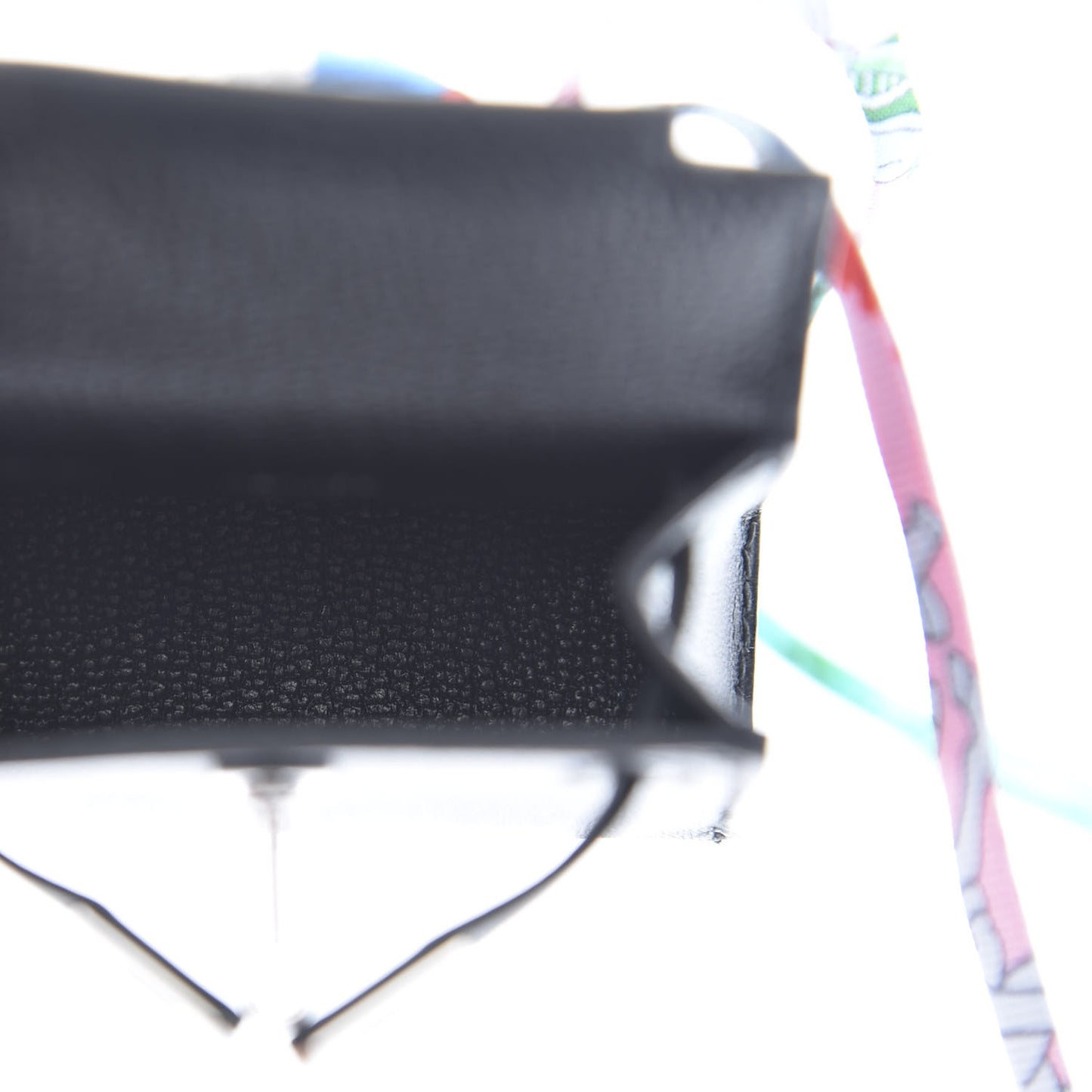 Tadelakt Mini Kelly Twilly Bag Charm Black