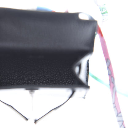 Hermes Tadelakt Mini Kelly Twilly Bag Charm Black 3 of 5