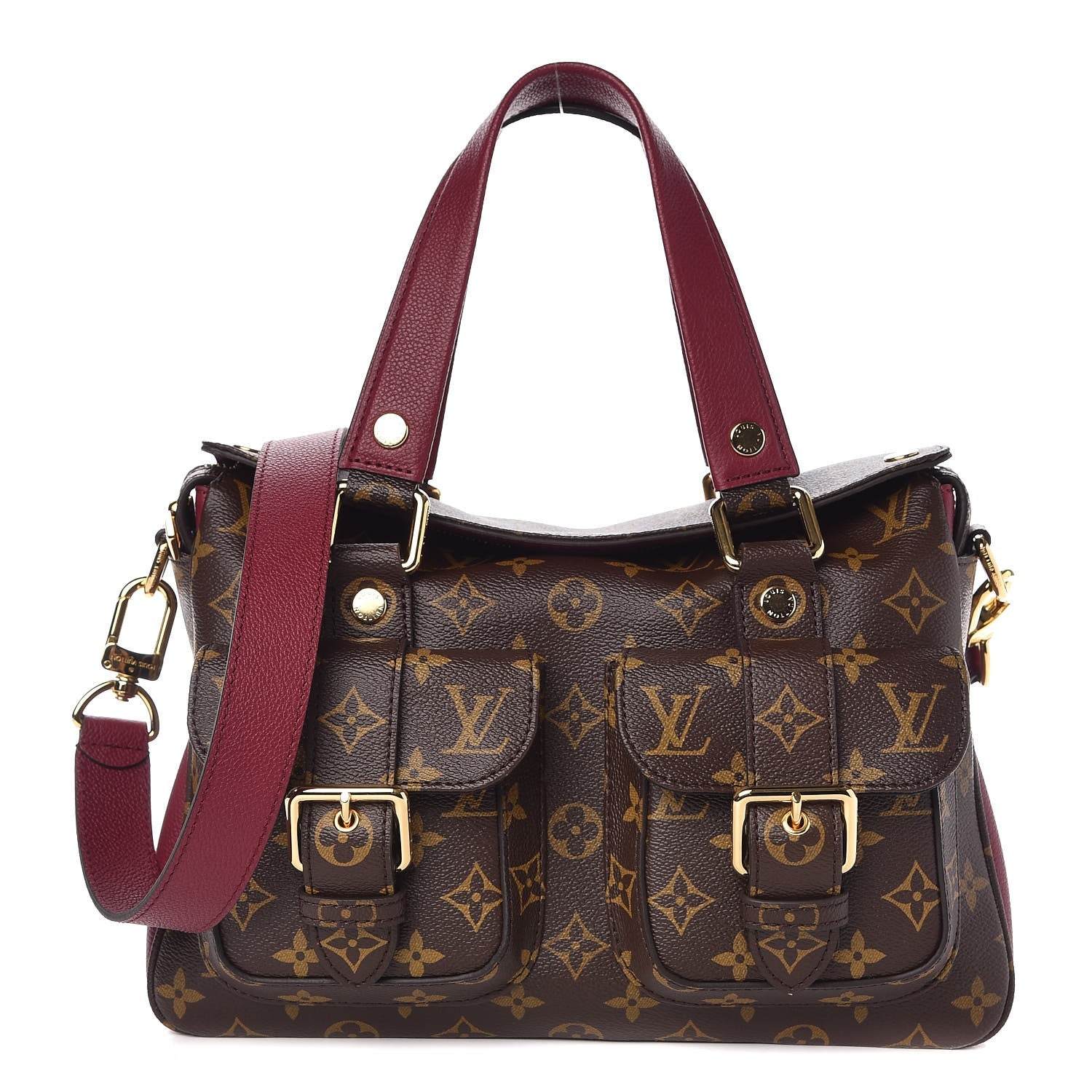 Louis Vuitton Monogram Manhattan NM Raisin 1 of 9