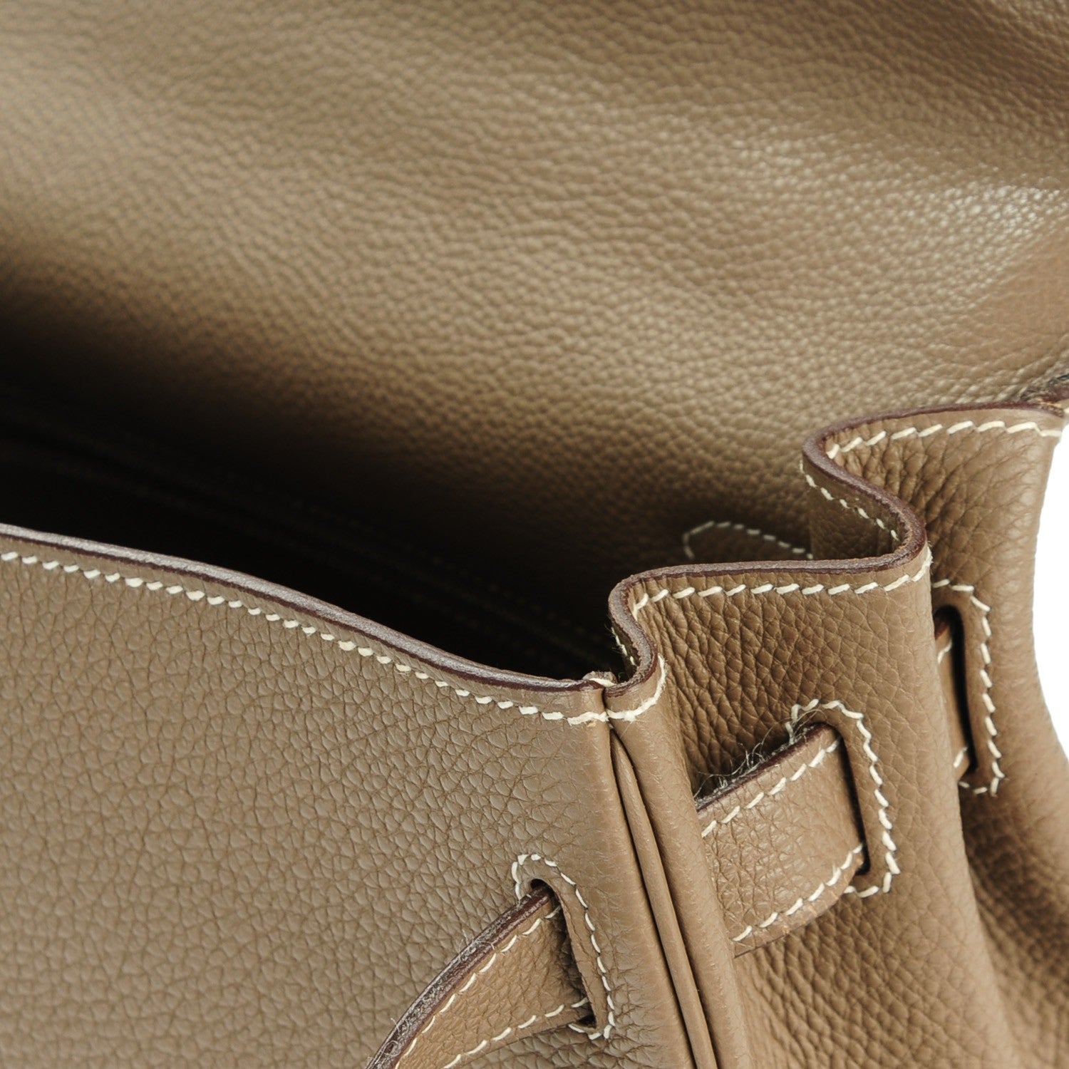 Hermes Togo Kelly Retourne 32 Etoupe 15 of 26