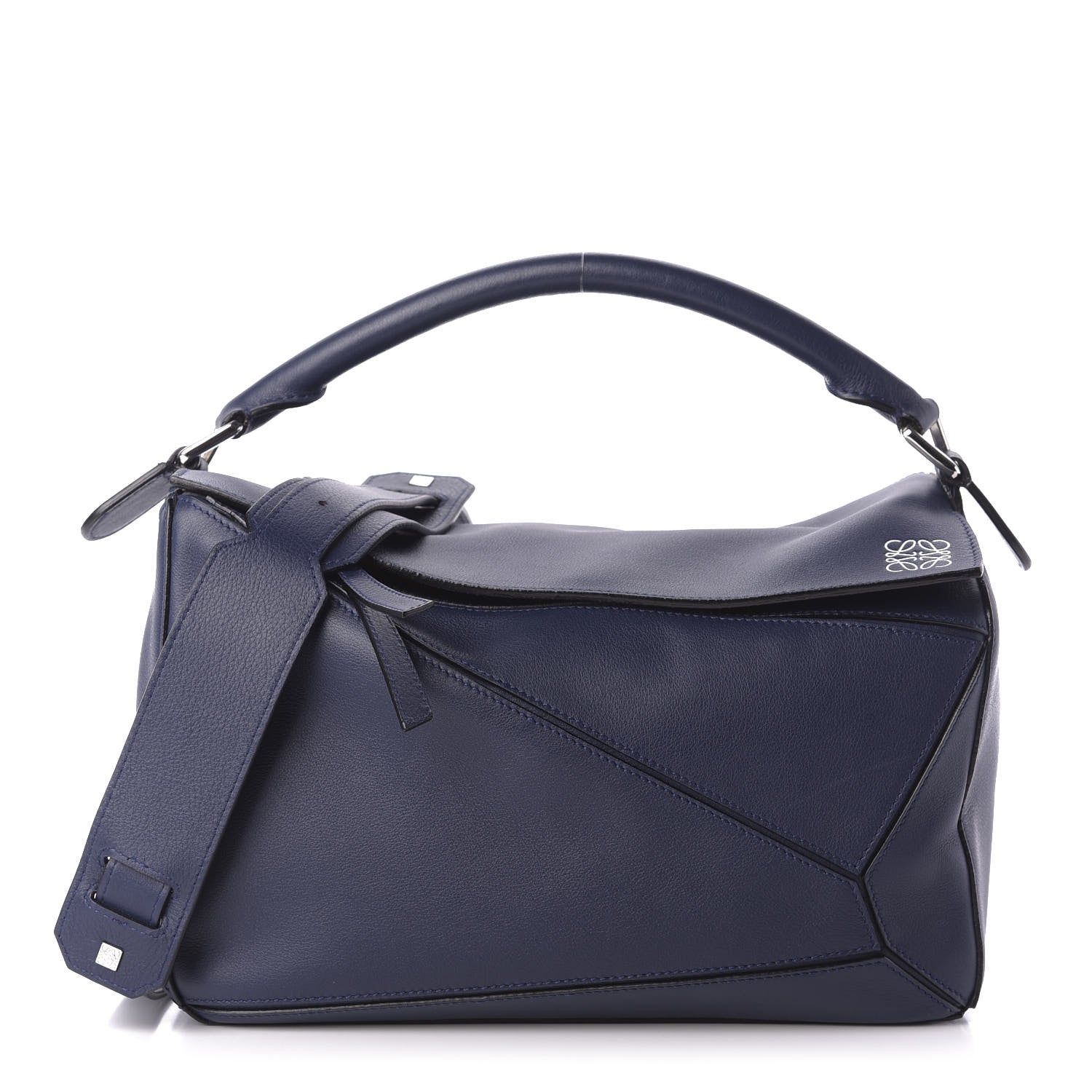 Loewe Calfskin Medium Puzzle Bag Marine 1 of 9