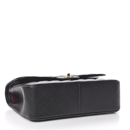 Chanel Caviar Quilted Jumbo Double Flap Black 4 of 11