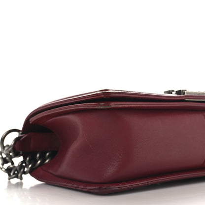 Chanel Calfskin Chevron Quilted Medium Boy Flap Red 9 of 13