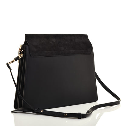 Chloe Suede Calfskin Medium Faye Shoulder Bag Black 3 of 10