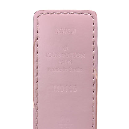 Louis Vuitton Damier Azur 30mm LV Initiales Reversible Belt 80 32 Pink 5 of 6