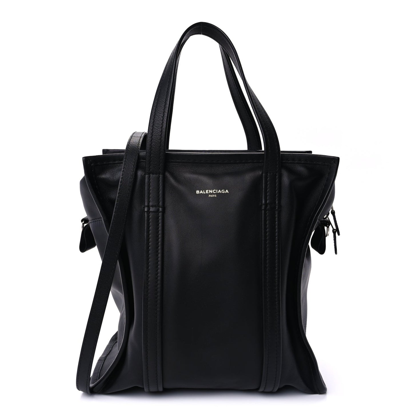 Agneau Small Bazar Shopper Tote  Black