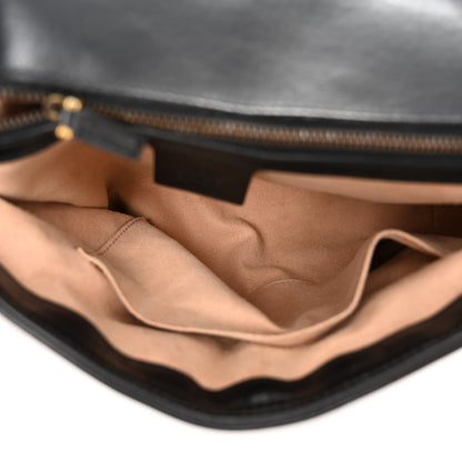 Gucci Calfskin Matelasse Medium GG Marmont Shoulder Bag Black 5 of 10