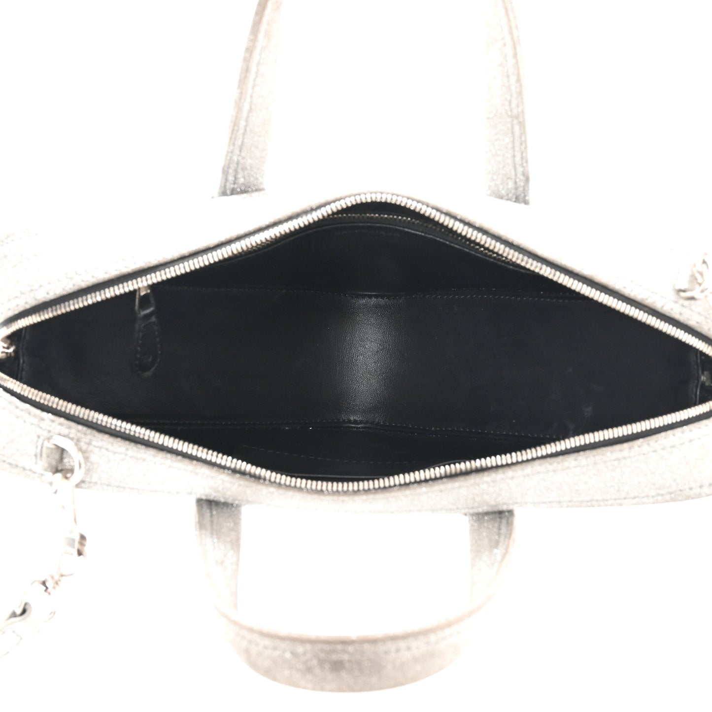 Glitter XS Triangle Duffle Argent Black