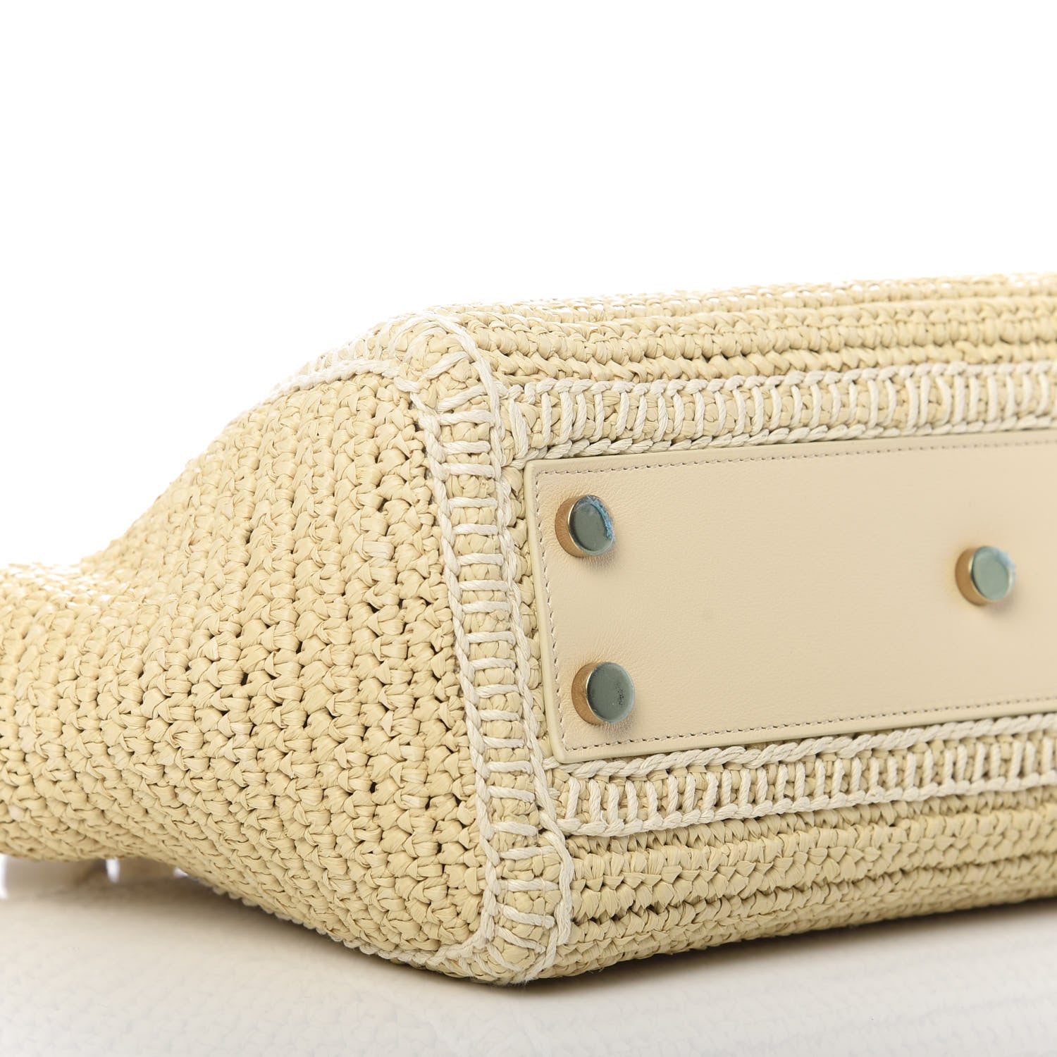 Saint Laurent Raffia Baby Monogram Downtown Cabas Naturale 6 of 9