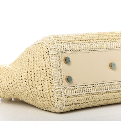 Saint Laurent Raffia Baby Monogram Downtown Cabas Naturale 6 of 9