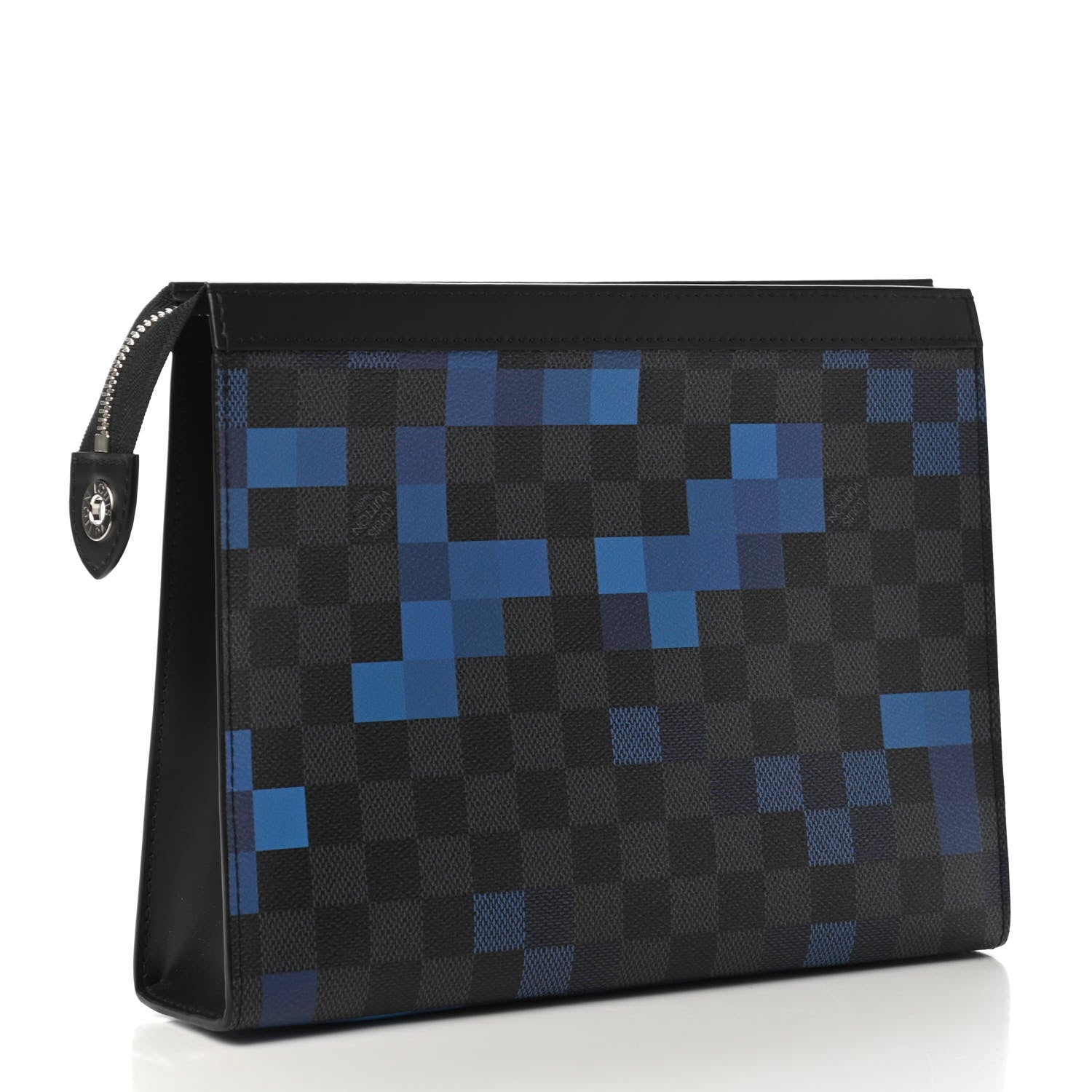 Louis Vuitton Damier Graphite Pixel Pochette Voyage MM Blue 2 of 4