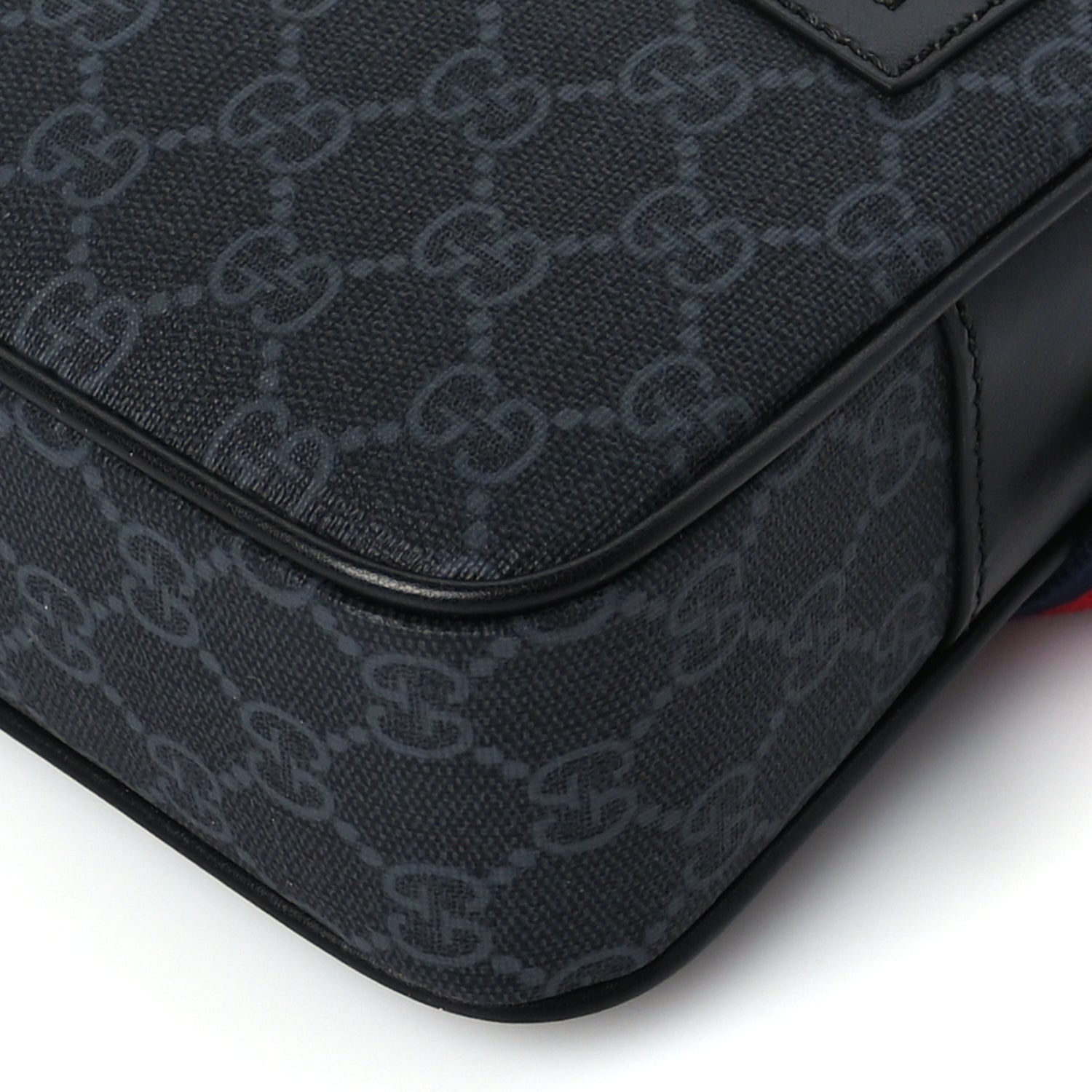 Gucci Soft GG Supreme Monogram Web Belt Bag Black Grey 8 of 8