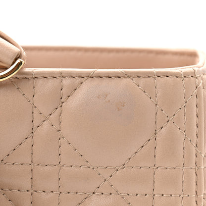 Christian Dior Lambskin Cannage Large Lady Dior Beige 12 of 15