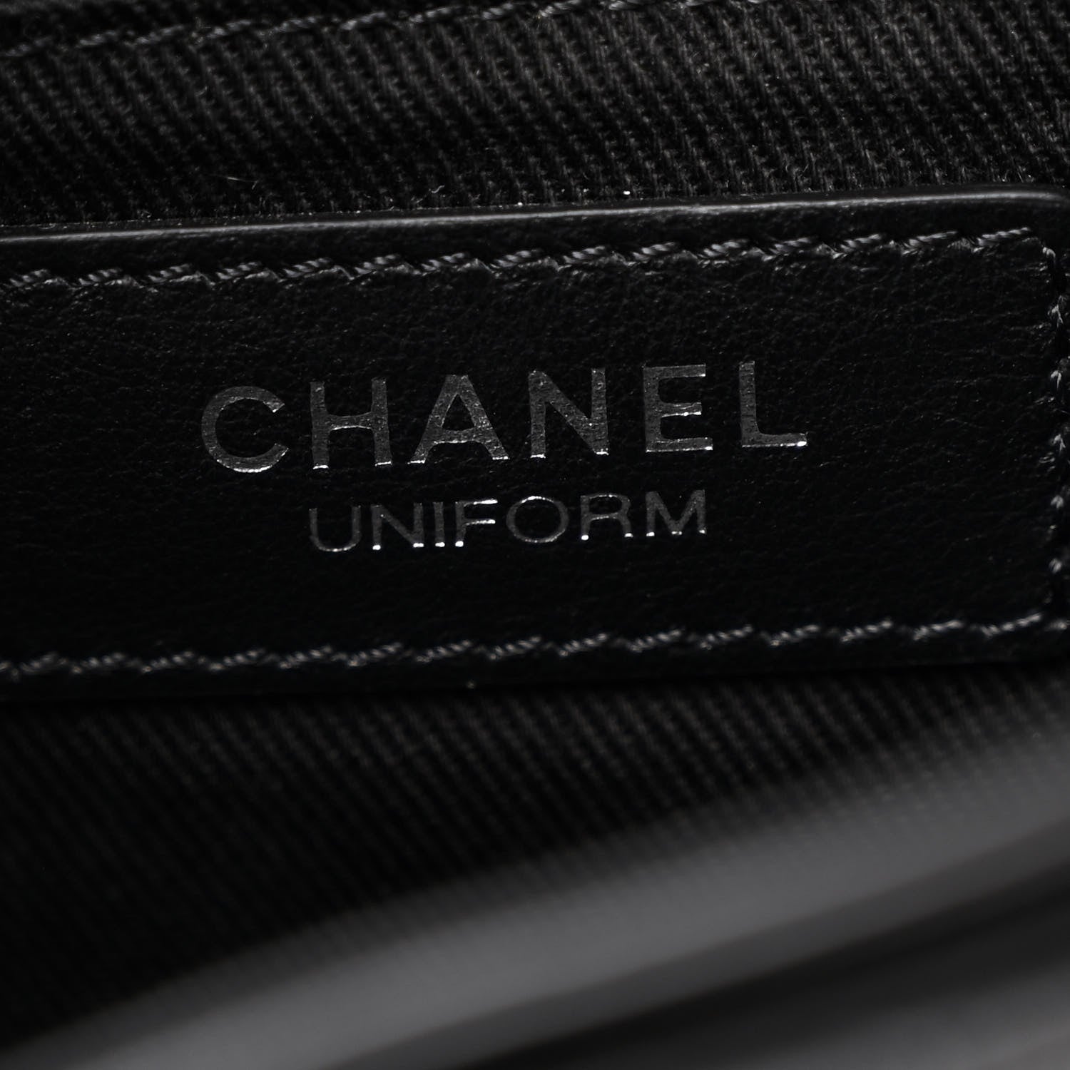 Chanel Calfskin Quilted CC Uniform Flap Belt Bag Black 6 of 11