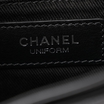 Chanel Calfskin Quilted CC Uniform Flap Belt Bag Black 6 of 11