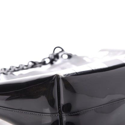 Chanel Vinyl Coco Window Tote Black 8 of 11