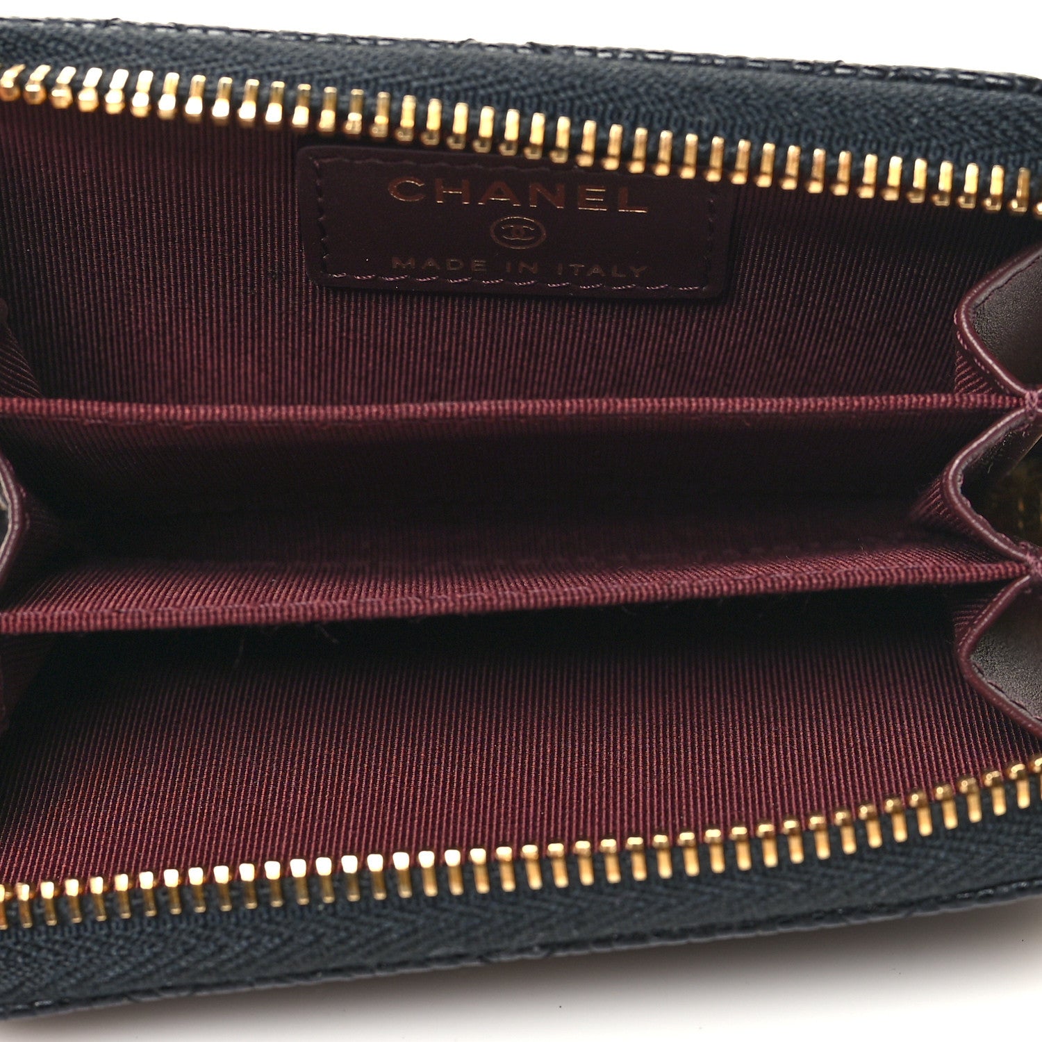 Chanel Caviar Quilted Zip Coin Purse Black 5 of 8