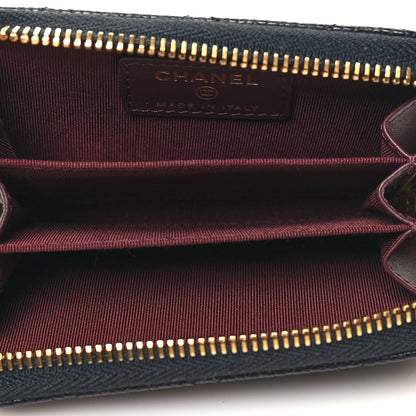 Chanel Caviar Quilted Zip Coin Purse Black 5 of 8