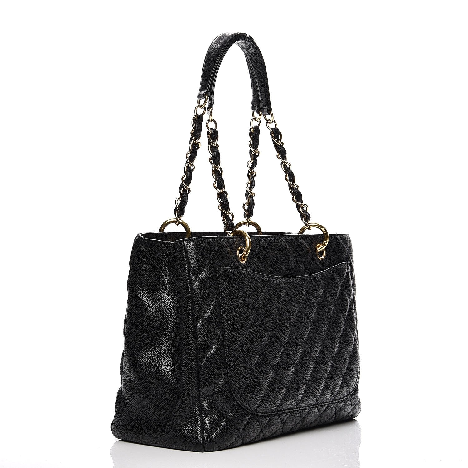 Chanel Caviar Quilted Grand Shopping Tote GST Black 3 of 12